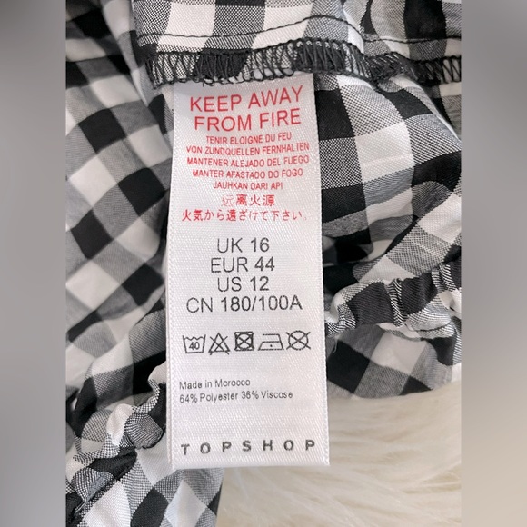 TOPSHOP Off Shoulder Gingham Crop Top (12) - Picture 11 of 12